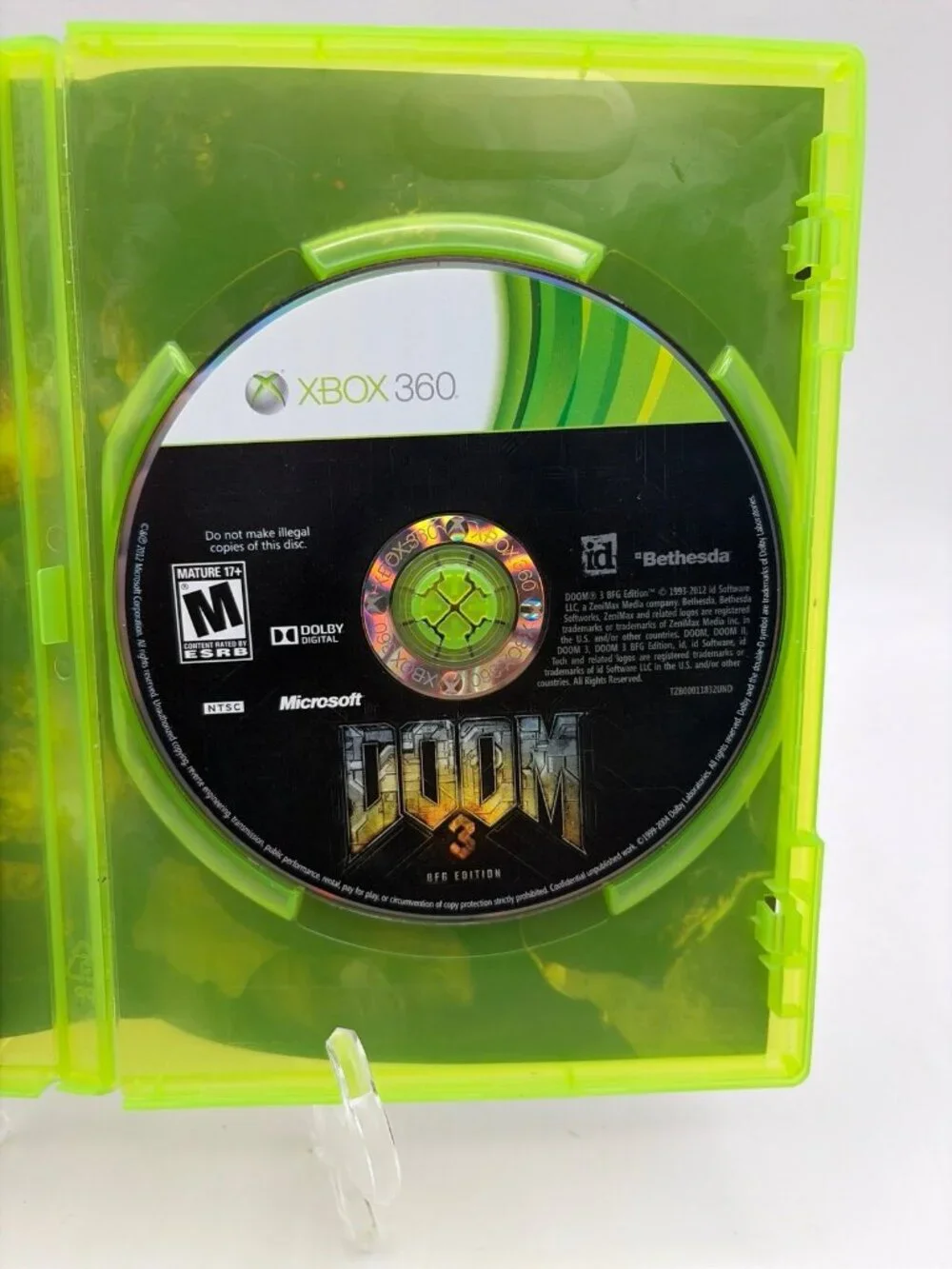 Doom 3 BFG Edition (Microsoft Xbox 360, 2012) CIB Complete w/ Manual - TESTED
